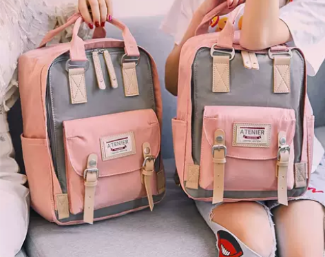 时尚书包女韩版中学生高中初中生小学生原宿u...