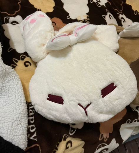 二次元  日系毛茸茸可爱斜挎包手提包百搭大...