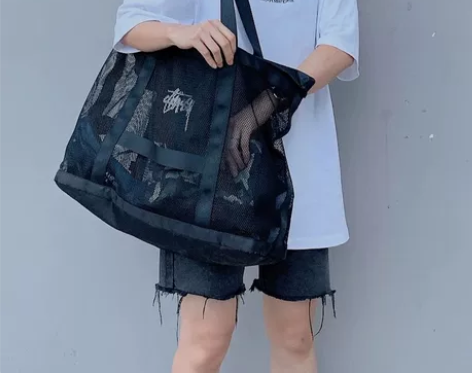 stussy托特包女大容量健身包男时尚百搭...