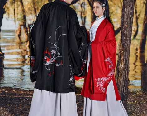 如梦霓裳 如梦霓裳汉服男装情侣装大袖衫大氅...