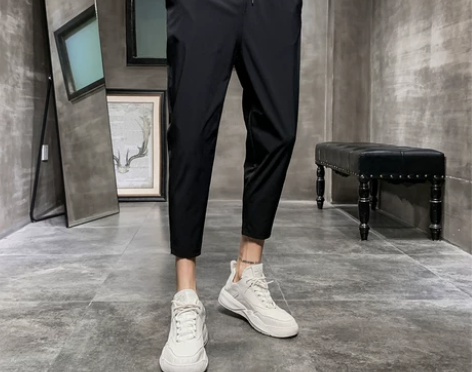 九分裤男修身小脚网红裤子男韩版潮流夏季薄款...