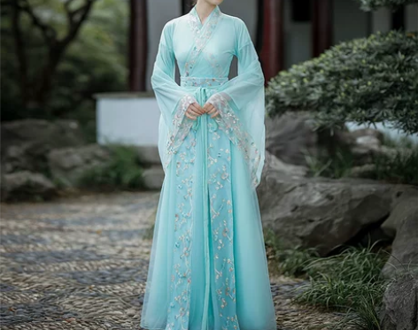 ?蝶恋花古装汉服女中国风超仙气飘逸古典舞蹈...