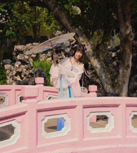 唐制汉元素汉服女2023新款原创 染画 夏...