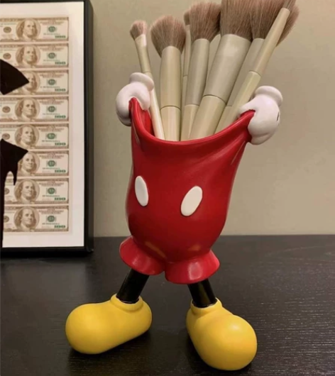 小红书迪士妮米奇手套笔筒学生高颜值可爱卡通...