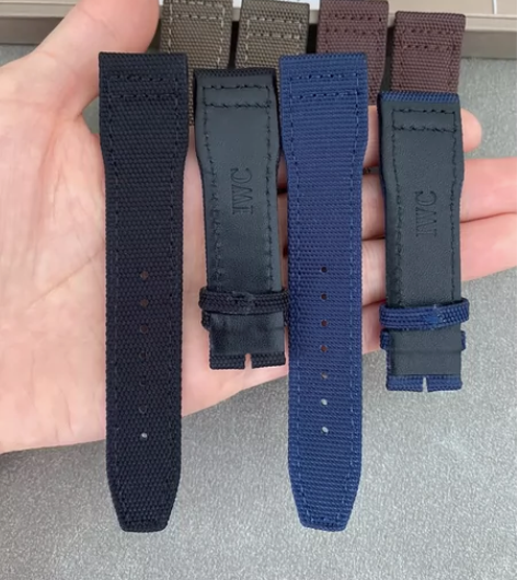 代用IWC万国飞行员表带喷火战机尼龙帆布表...