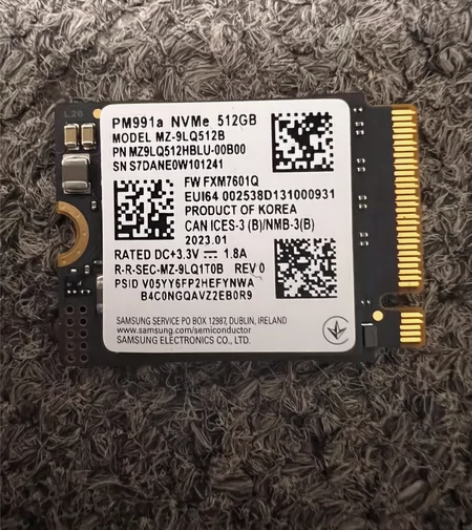 【福利】三星pm991a 2220 512...