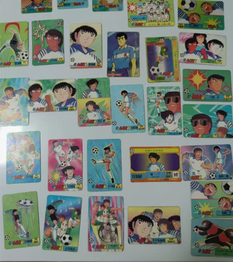 足球小将卡片 双面 80后经典怀旧 不懂什...