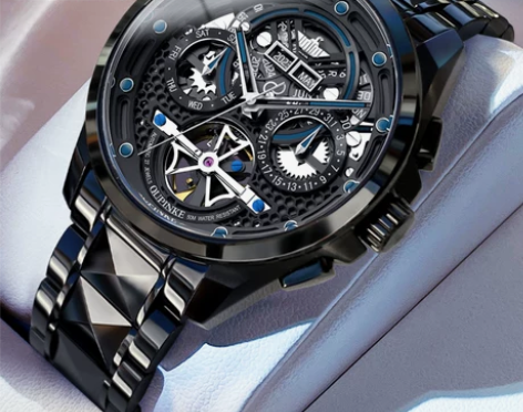 瑞士欧品客品牌正品名牌手表男士全自动机械表...