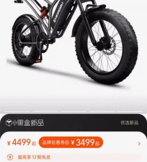 自用复古电动越野自行车肥胎,骑了四五次,膜...