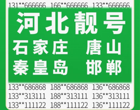 河北石家庄唐山秦皇岛邯郸邢台移动手机好号靓...