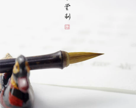 乾元纯狼毫小楷毛笔狼羊兼毫紫毫行书初学者簪...