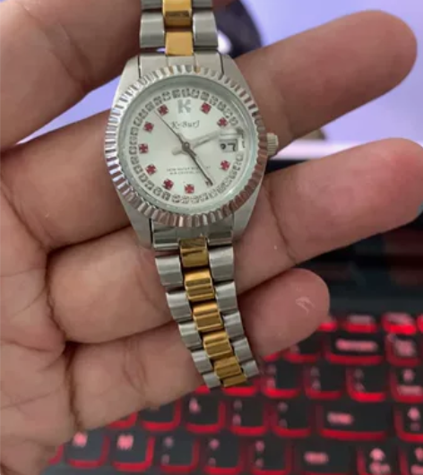 不锈钢精钢女款石英表,不锈钢精钢表壳,不锈...