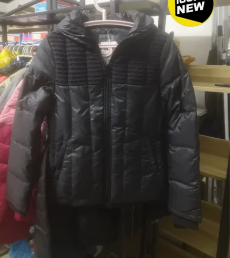 鸿星尔克全新正品士女灰鸭绒高档羽绒服亏本清...