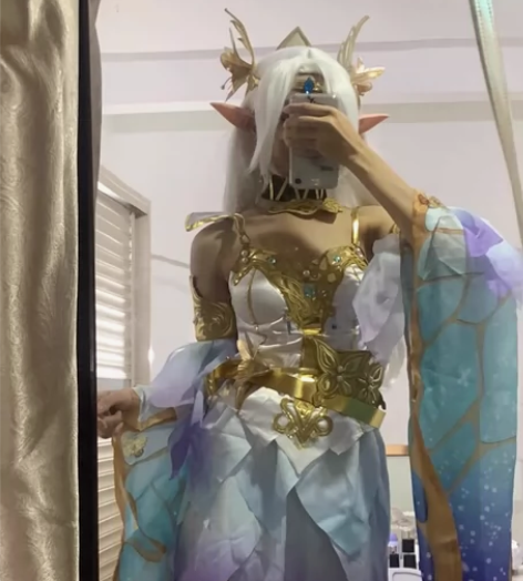 王者荣耀cos貂蝉新版金色仲夏夜之梦套装c...