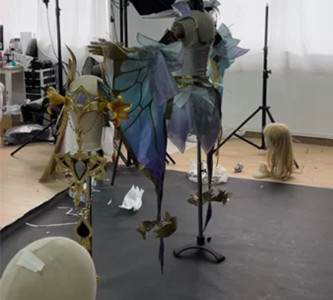 貂蝉金色仲夏夜之梦cos 小鸟家S码，假发...