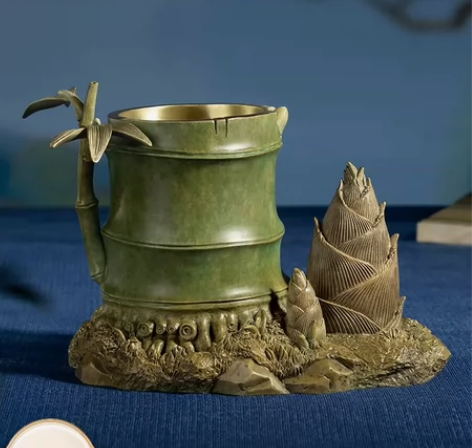 铜师傅 铜摆件《节节高升》客厅桌面办公室高...