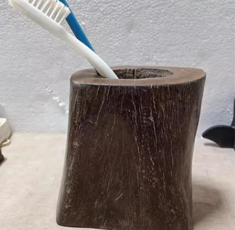 猛犸,笔筒,摆件收藏,皮质好,很厚实,重近...