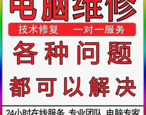 电脑远程维修故障咨询修复解决游戏声音蓝屏黑...