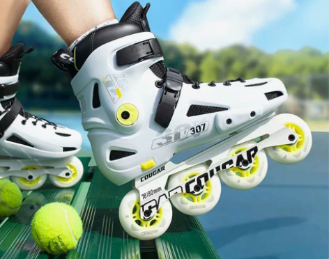 ?美洲狮轮滑鞋成人女溜冰鞋直排轮轮滑平花滑...