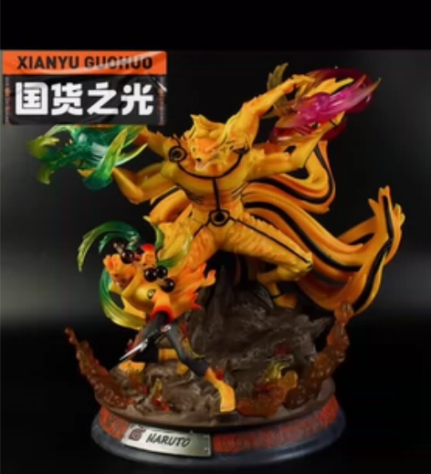 火影忍者gk超大号六道仙人九尾妖狐鸣人手办...