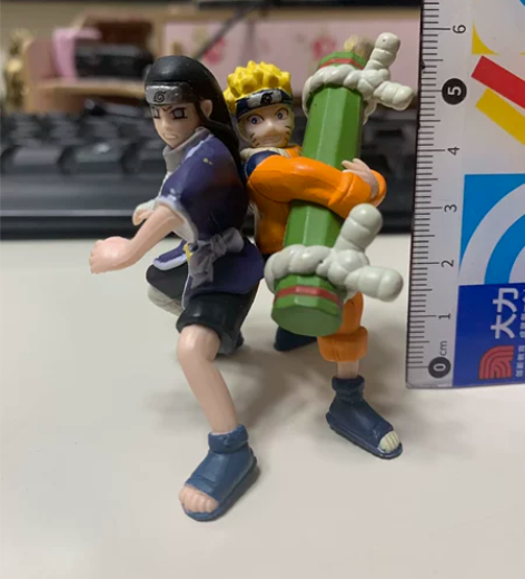 火影忍者 鸣人vs宁次 动漫周边 扭蛋 手...