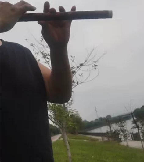 转出闲置c调两节单插苦竹老笛子，20年前乐...