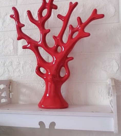 现代家居柜装饰品玄关电视柜工艺品结婚树木形...