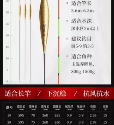 梦者浮漂隐形衣大物鲤鱼鲫鱼鱼漂芦苇高灵敏加...