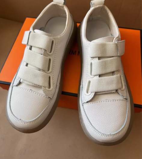 小白鞋 真皮鞋面牛筋底 超舒服 防滑耐磨 ...