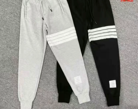 秋冬季潮流韩版百搭潮牌ins四道杠休闲裤修...
