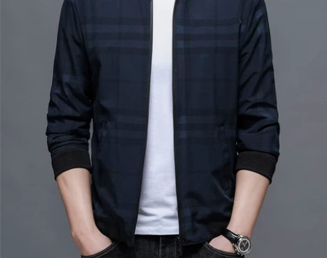 红蜻蜓春秋季中年男士外套商务休闲秋装百搭通...