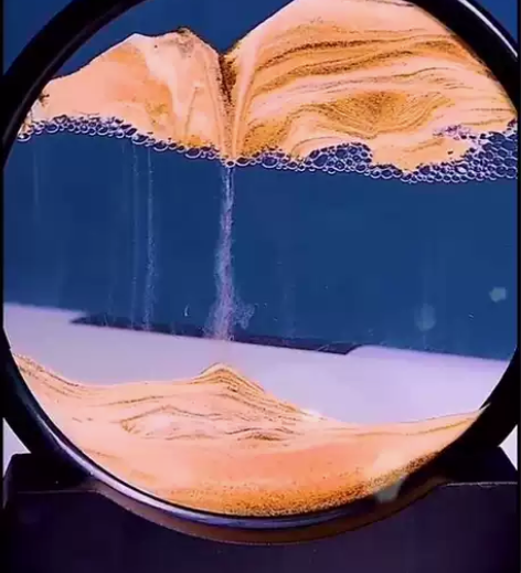 【全新包邮】流动沙画创意摆件3D流沙画时光...