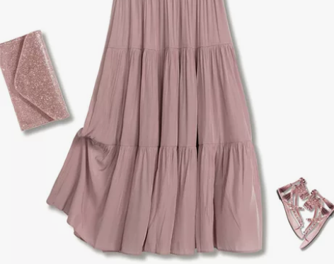 轻奢女装2023夏季新款休闲百搭中长款简约...