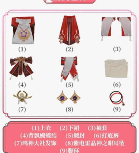 次元依家的八重神子大全套+假发 出过一次场...