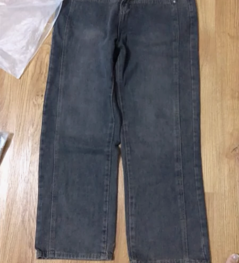 高腰阔腿牛仔裤女秋冬季2023年新款宽松小...