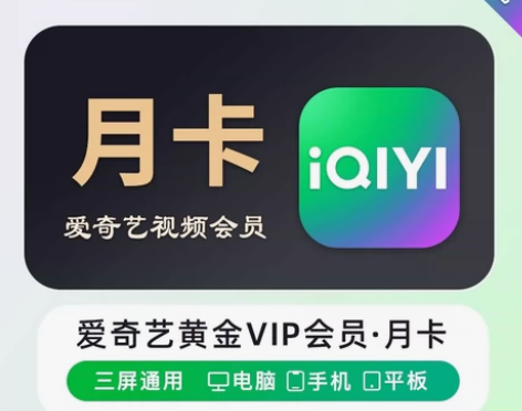 【慢充】爱奇艺黄金会员1个月爱奇艺会员月卡...