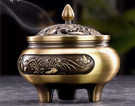 李杜三足铜香炉家用室内沉香檀香炉熏香炉茶道...