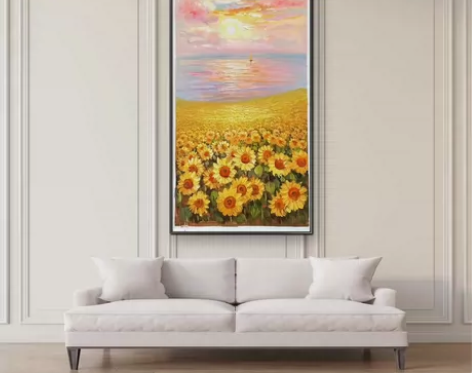 纯手绘油画定制，纯手绘丙烯画定制，风景画，...