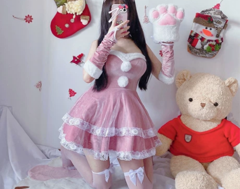 2021新款万圣节圣诞装舞台服装女仆装co...
