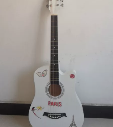 41寸单板吉他吉他初学者男女吉他，9成新 ...