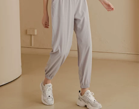 2023新款宽松显瘦速干裤女运动裤束脚薄款...