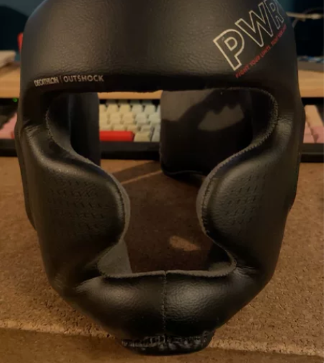 迪卡侬拳击头盔全防护头套成人男散打护头搏击...