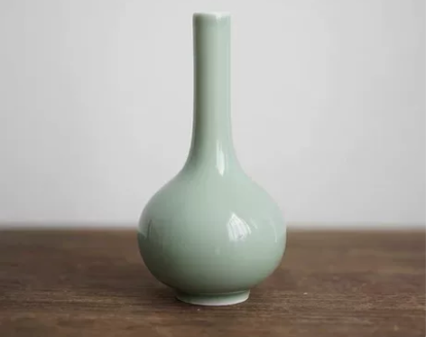 胆瓶 | 颜色釉白瓷 禅意陶瓷花器 桌面茶...