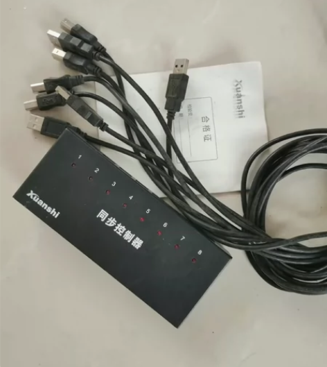 轩式同步器8口，手机用，实价包邮，带8条线...