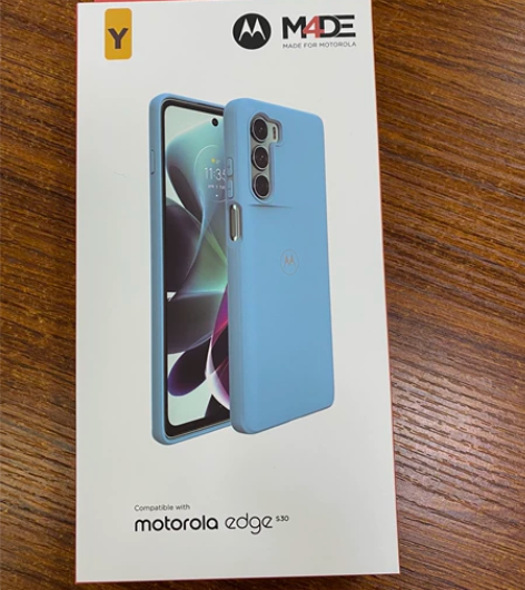 摩托罗拉edge S30原装保护壳（浅蓝色...