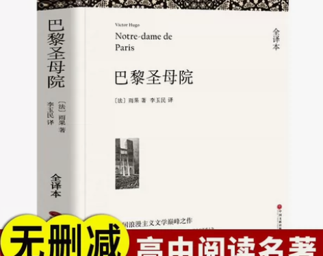 巴黎圣母院书正版原著 高中生必读课外书雨果...