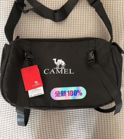 骆驼品牌机能工装包男斜挎包潮牌大容量单肩包...