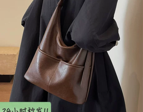 托特包包女2023新款秋冬高级感简约通勤腋...