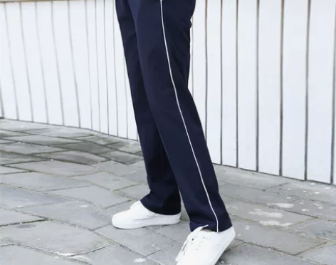 校裤一条杠初高中学生裤运动裤男女长裤宽松直...