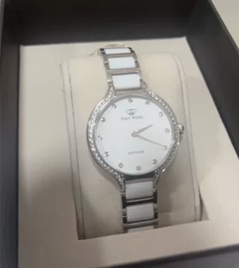 全新 天王表女士手表防水石英表时尚休闲陶瓷...